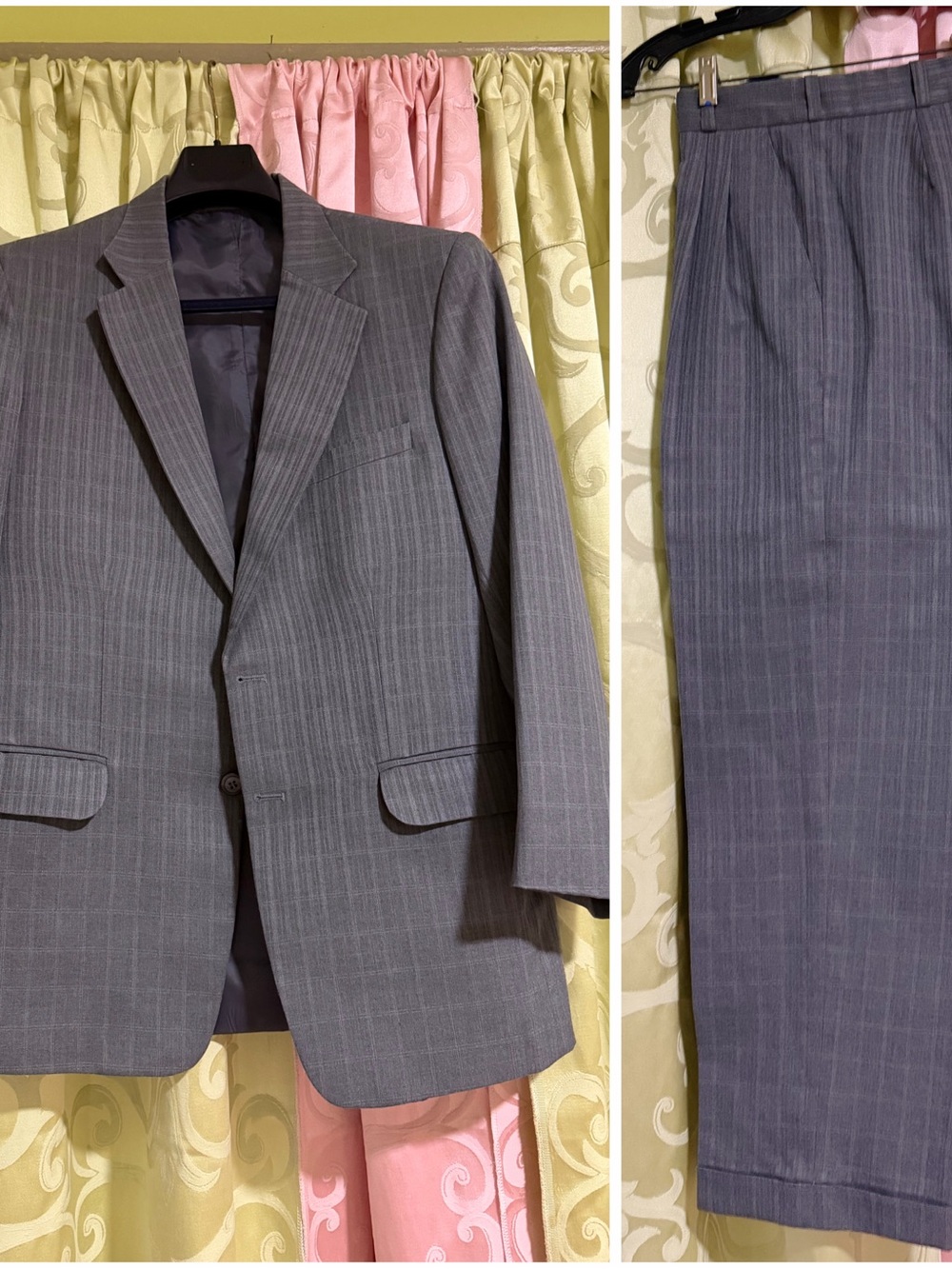 Barneys New York Gray Pinstripe Three-Piece Suit